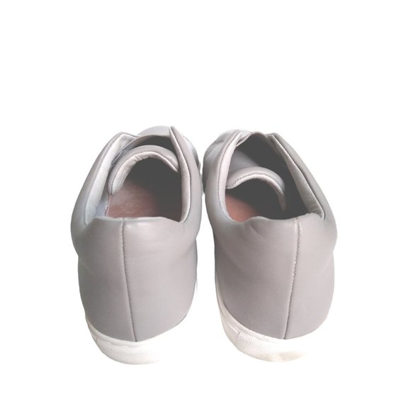 Slip On Platform Sneaker Loafer HALOGEN Gray Leather CARMEN Shoes Size 6.5 - Picture 2 of 6